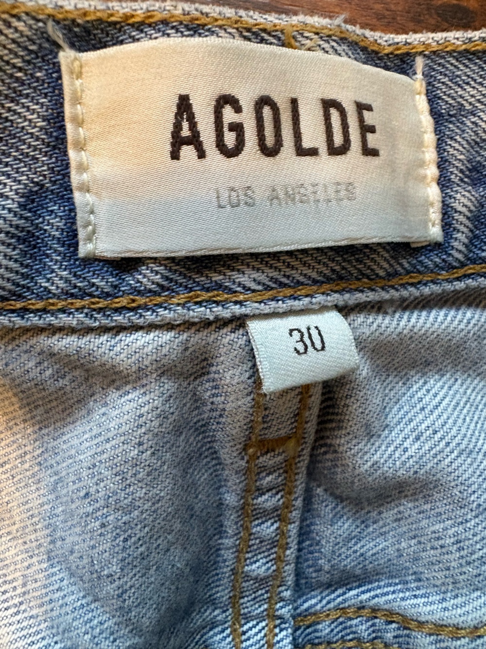 NEW Agolde Size 30 Nerve 90s Crop Mid Rise Loose Straight Jeans Button Fly - Picture 6 of 7